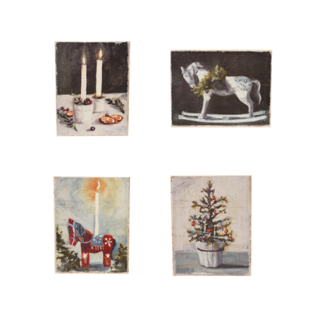 VTG Christmas Canvas Art