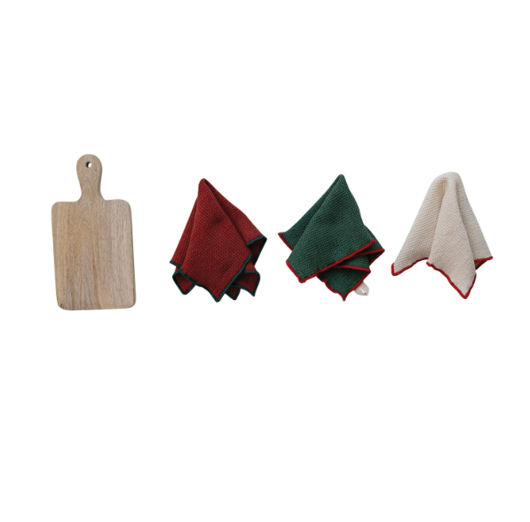 Board + Dish Cloth (3) Set