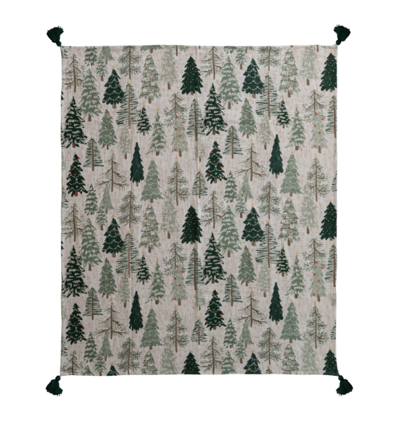 Tree Throw w/ Tassels 50"x60"