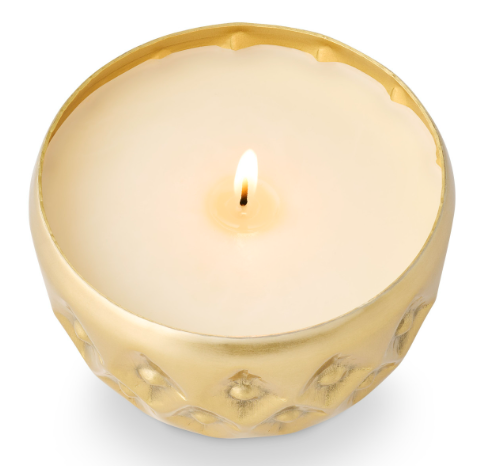 Winter White Radiant Pressed Metal