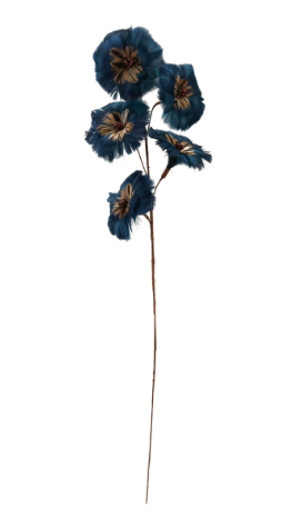 Feather Flower Stem, Blue