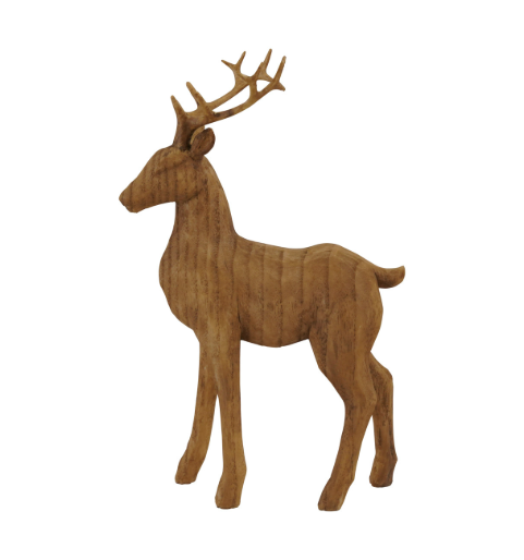 Wood Finish Resin Deer