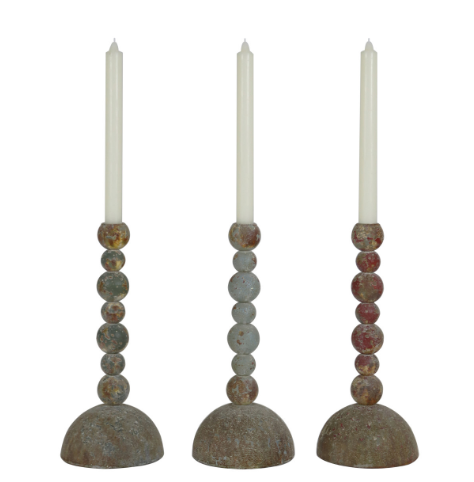 Metal Stacked Ball Taper Holder - 3 Styles