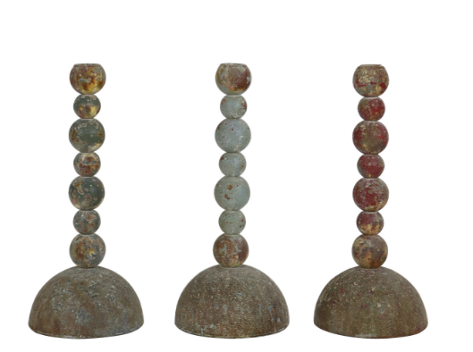 Metal Stacked Ball Taper Holder - 3 Styles