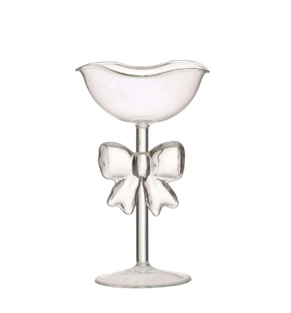 Glass Pedestal Bowl w/ Bow