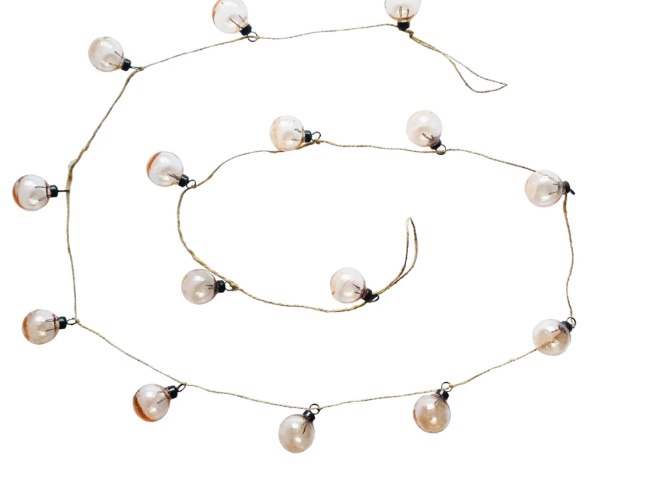 Blush Ornament Garland w/ Jute Cord