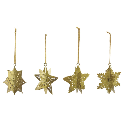 Snowflake Ornament w/ Cut-Outs - 4 Styles