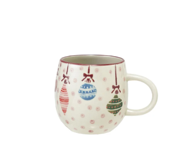 6 oz. Mug w/ Ornaments & Dots