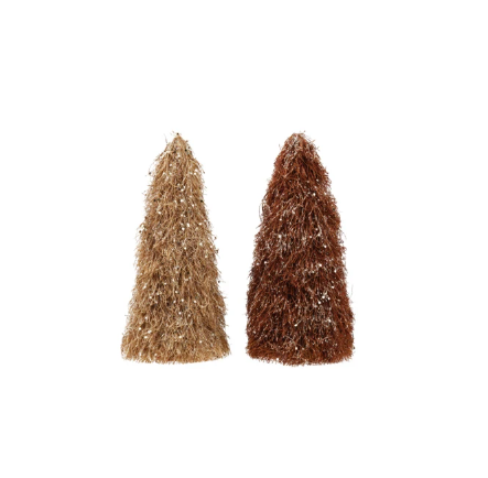 S Glitter Grass Cone Tree - 2 Colors