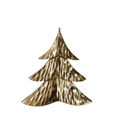 Gold Hammered Metal Tree - S