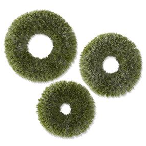Glittered Snowy Pine Wreath - M