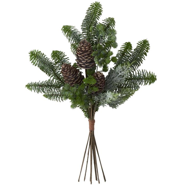 Mixed Pine Bundle & Pinecones (8 Stems)