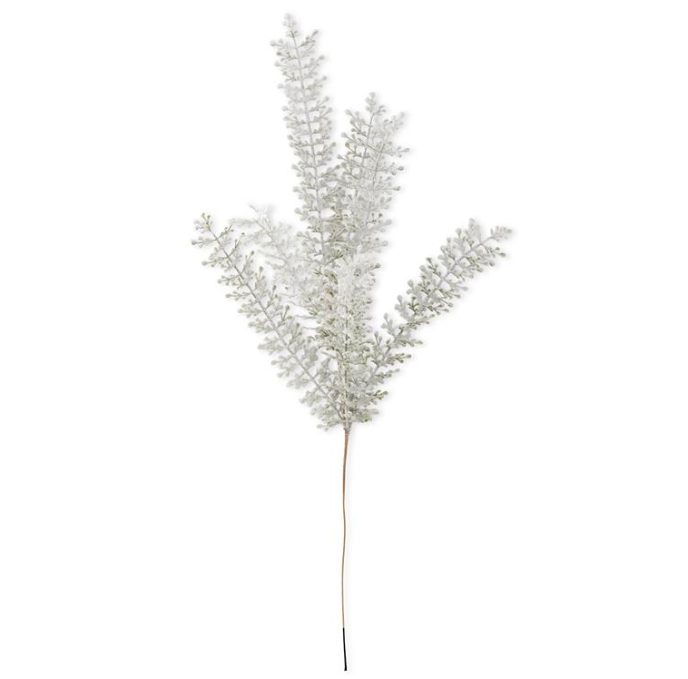 Snowy Green Leaf Stem