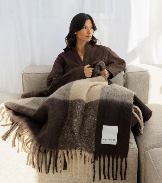 The Reykjavik Throw - Dark Earth Brown