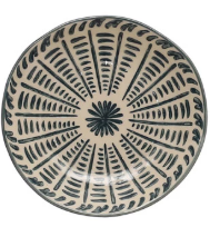 Hand-Painted Stoneware Floral Plate - 4 Styles