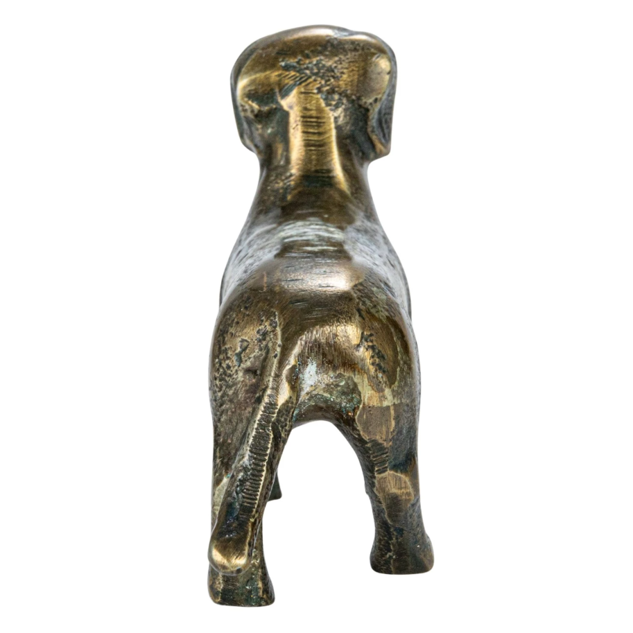 Antique Brass Dachshund