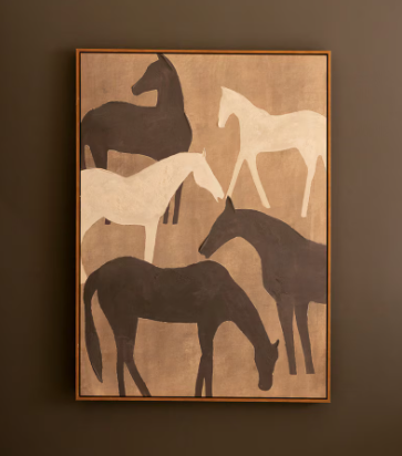 Five Horses Framed Wall Art