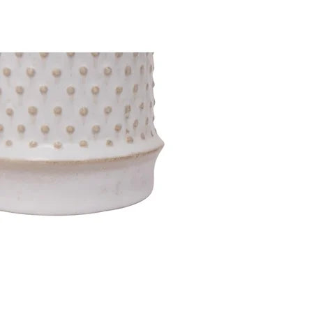 STONEWARE MUG W HOBNAIL