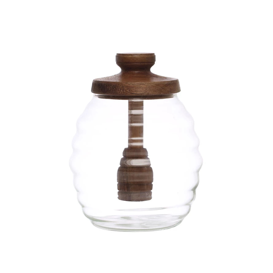 14 OZ. GLASS HONEY JAR