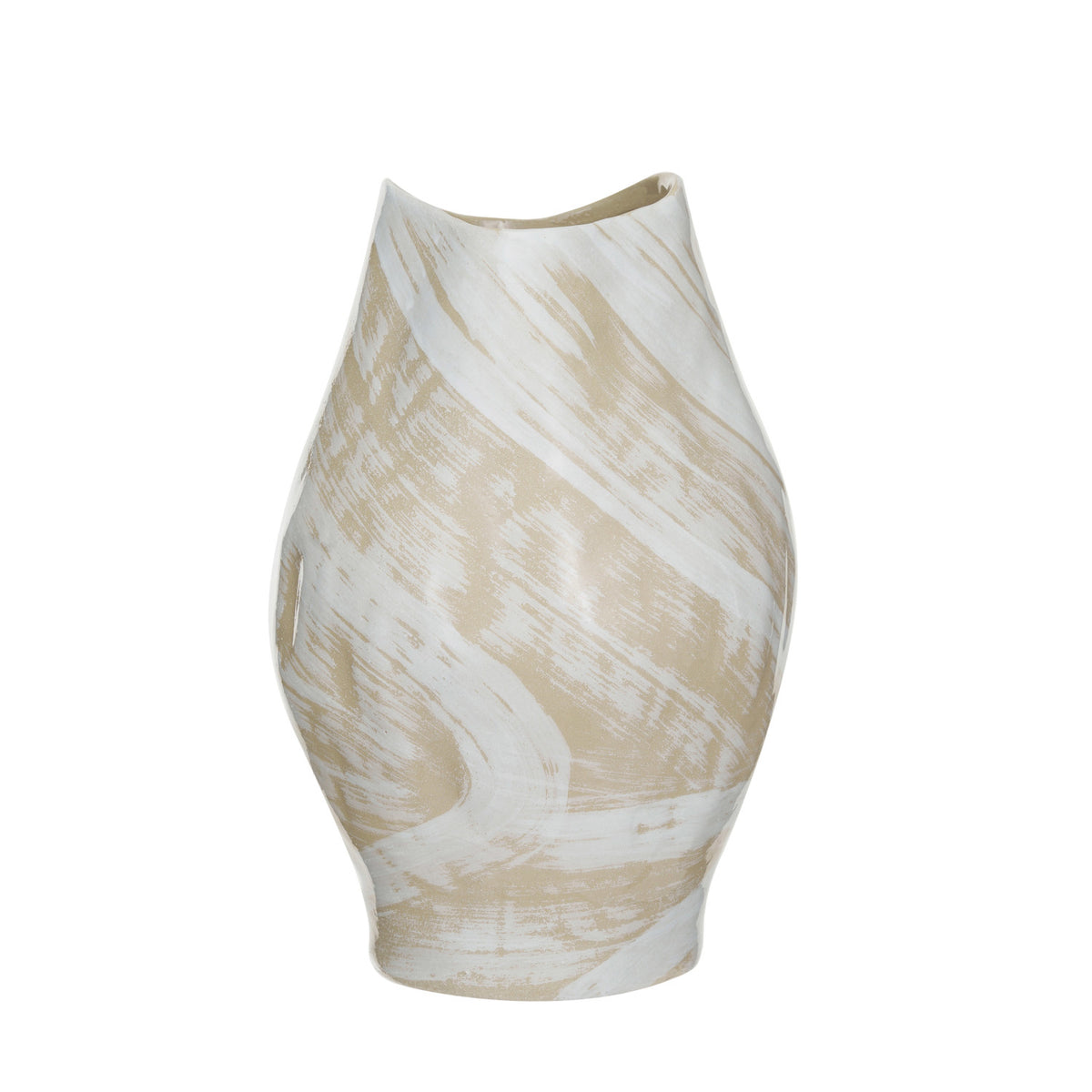 Hand Painted Stoneware Vase