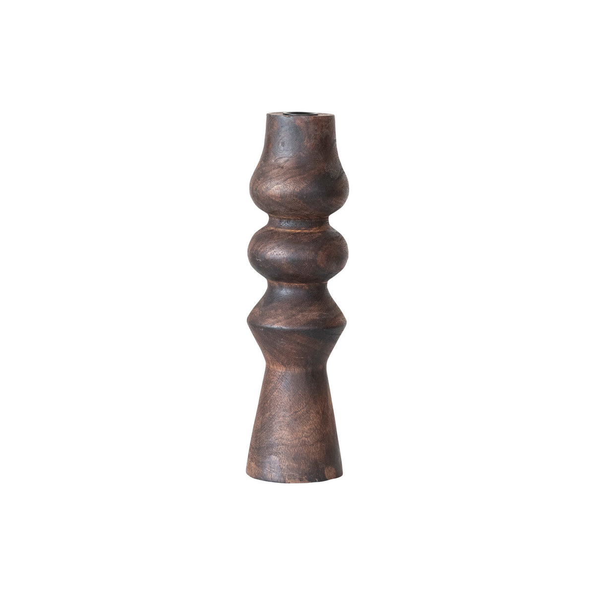 Carved Wood Taper Holder