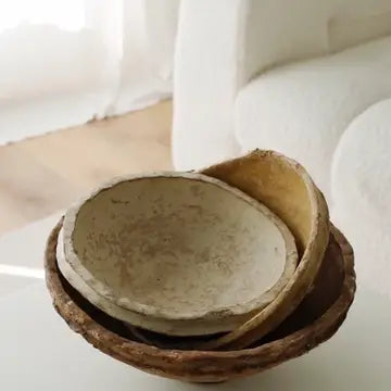 Vintage Paper Mache Bowl