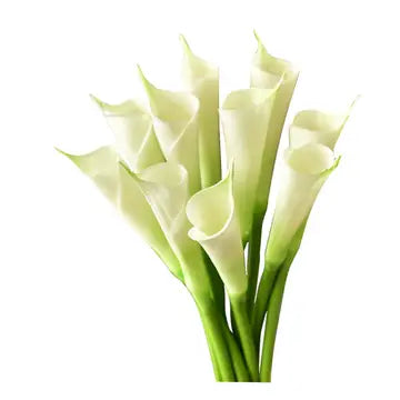 24" Real Touch Faux Calla Lily Soft white
