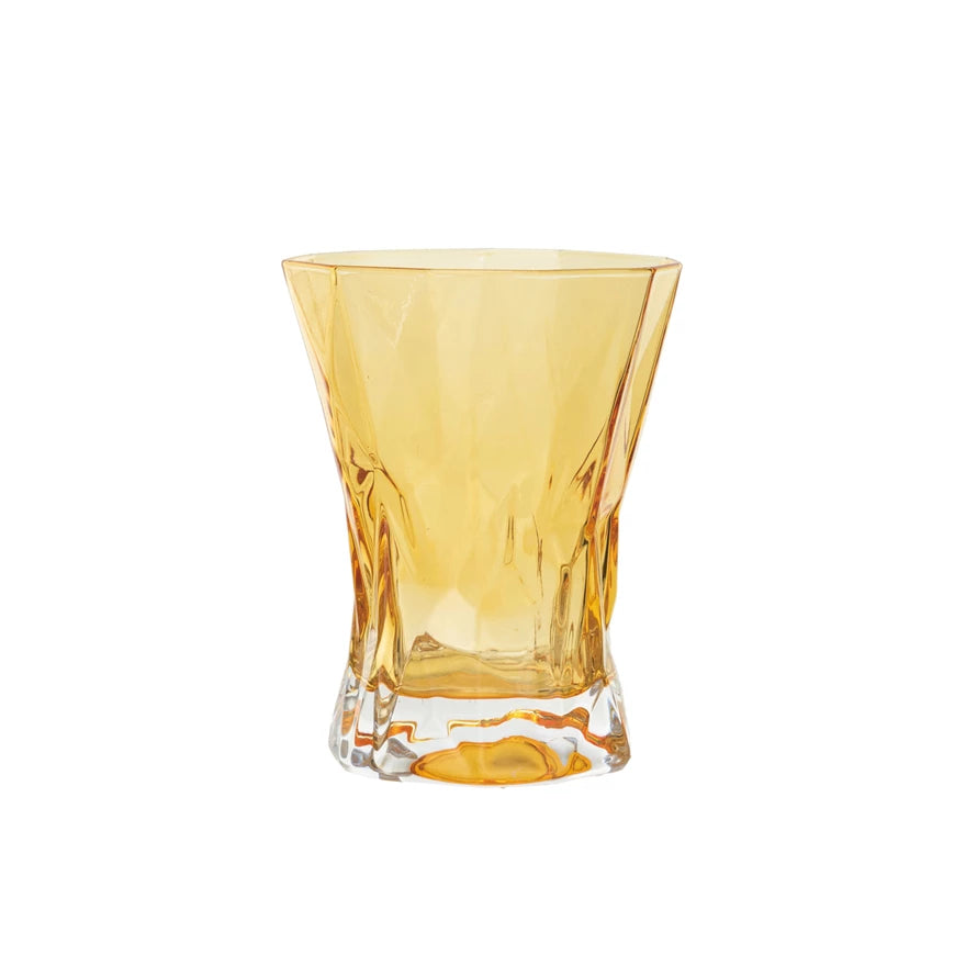 10OZ AMBER DRINKING GLASS