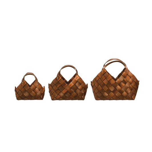 LG - Woven Baskets w/ Handles