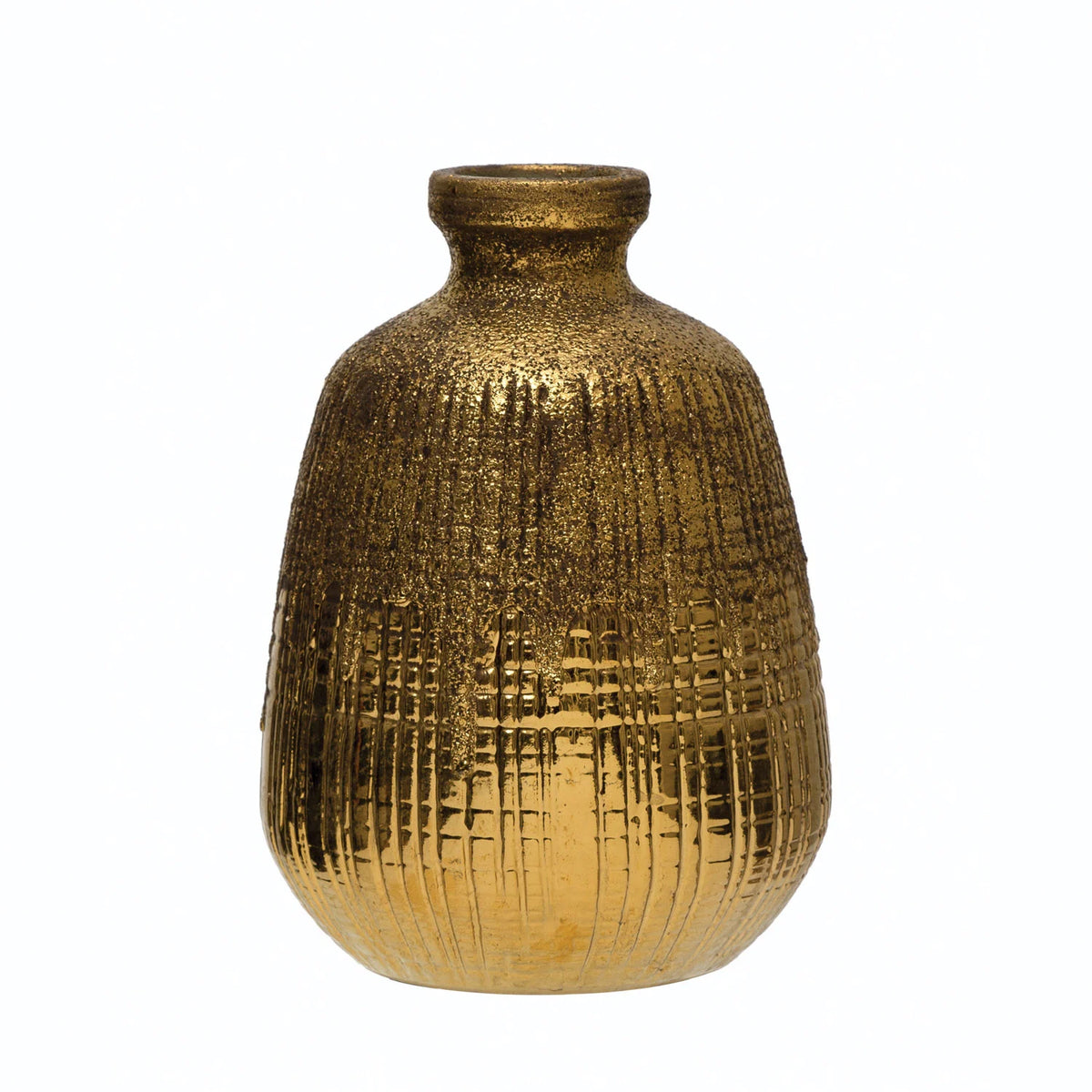 Small Textured Terra-Cotta Vase