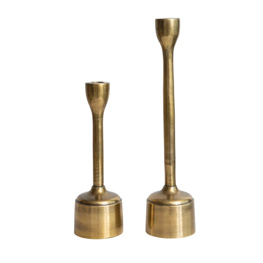 SMALL CAST IRON TAPER CANDLE HOLDER