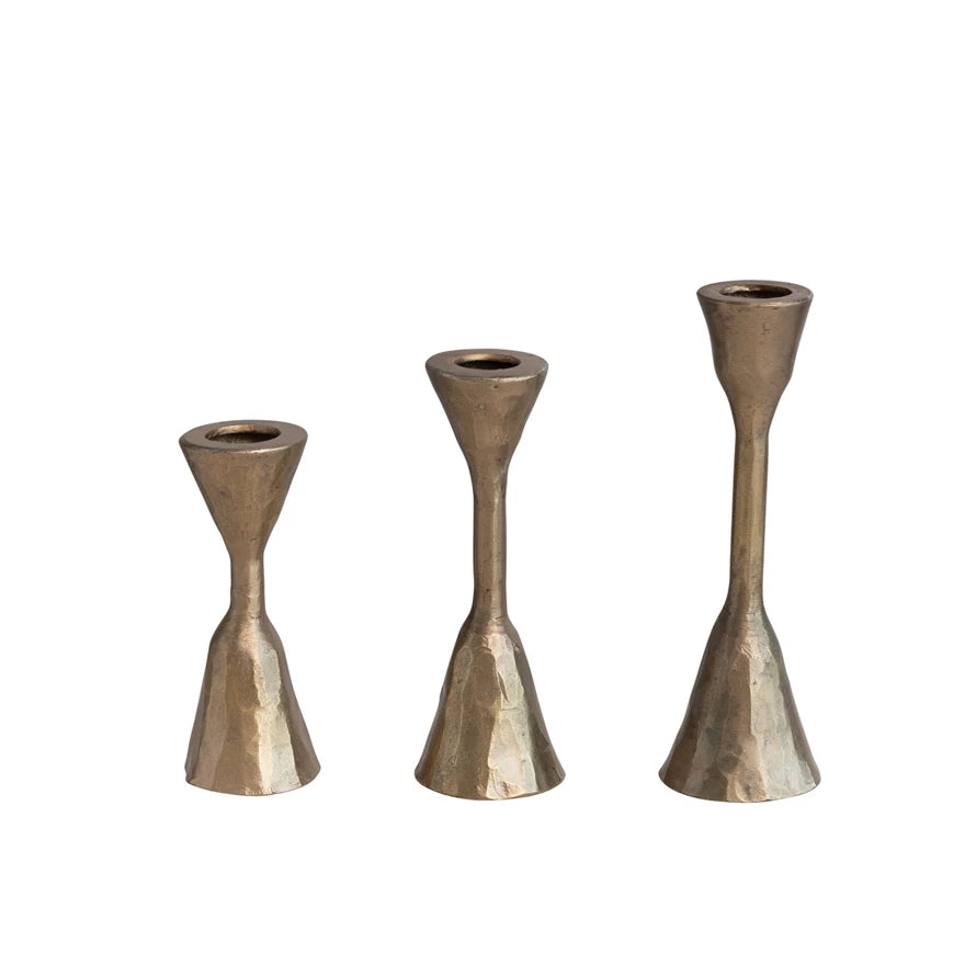 MD HAND FORGED BRASS CANDLE STICK