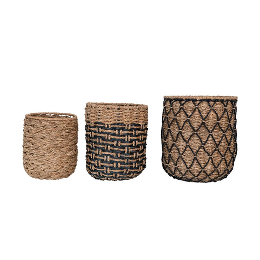 LARGE WOVEN WICKER BASKET
