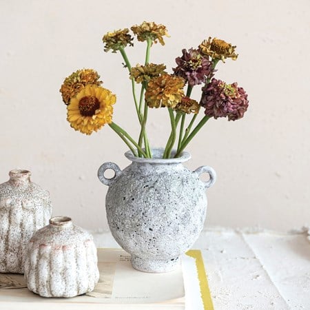 VOLCANO FINISH STONEWARE VASE
