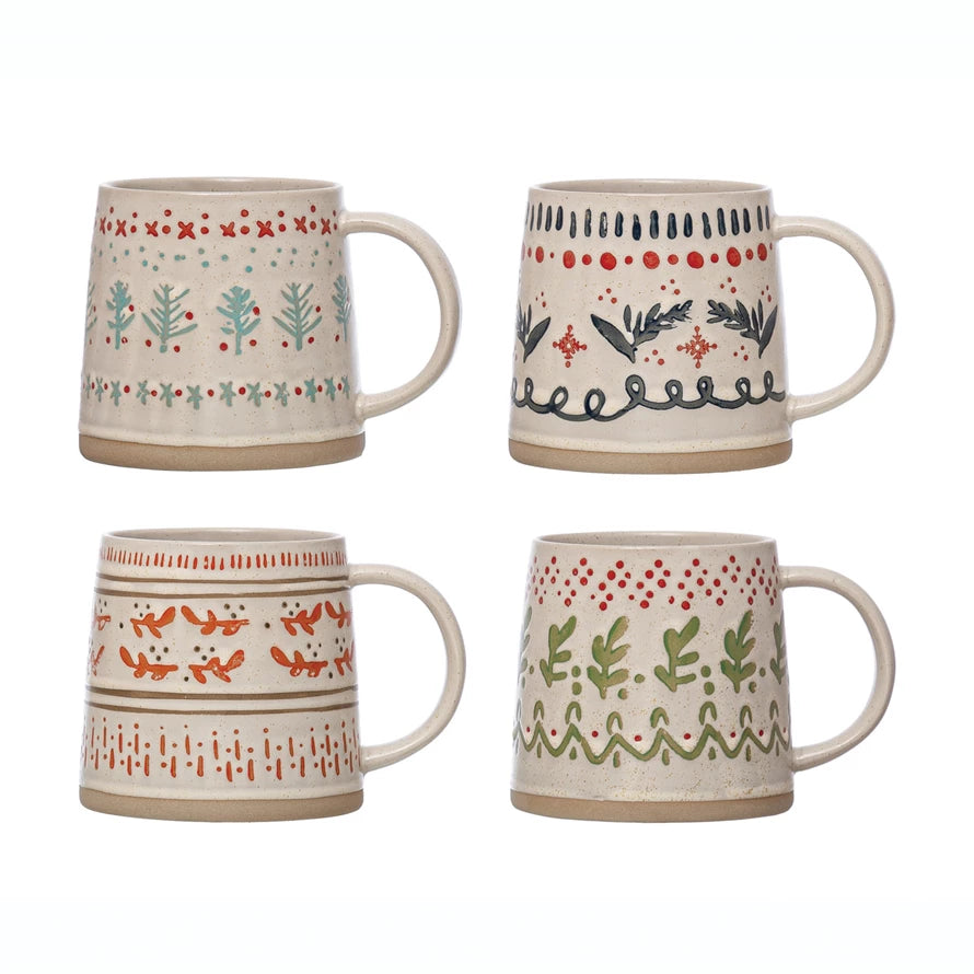 16OZ. PATTERN STAMPED MUG
