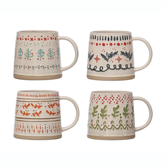 16OZ. PATTERN STAMPED MUG