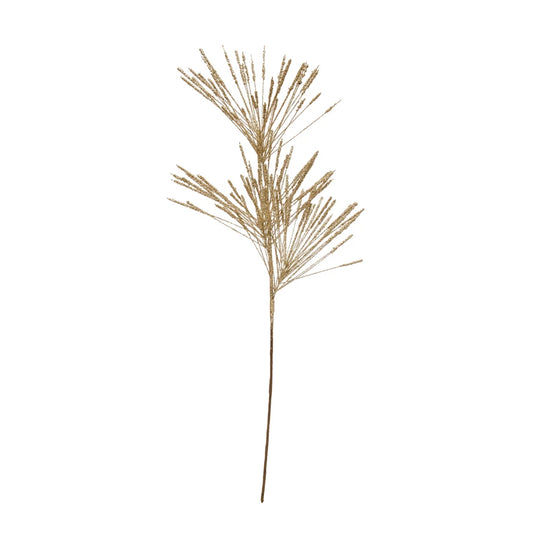 28" Champagne Pine Glitter Spray