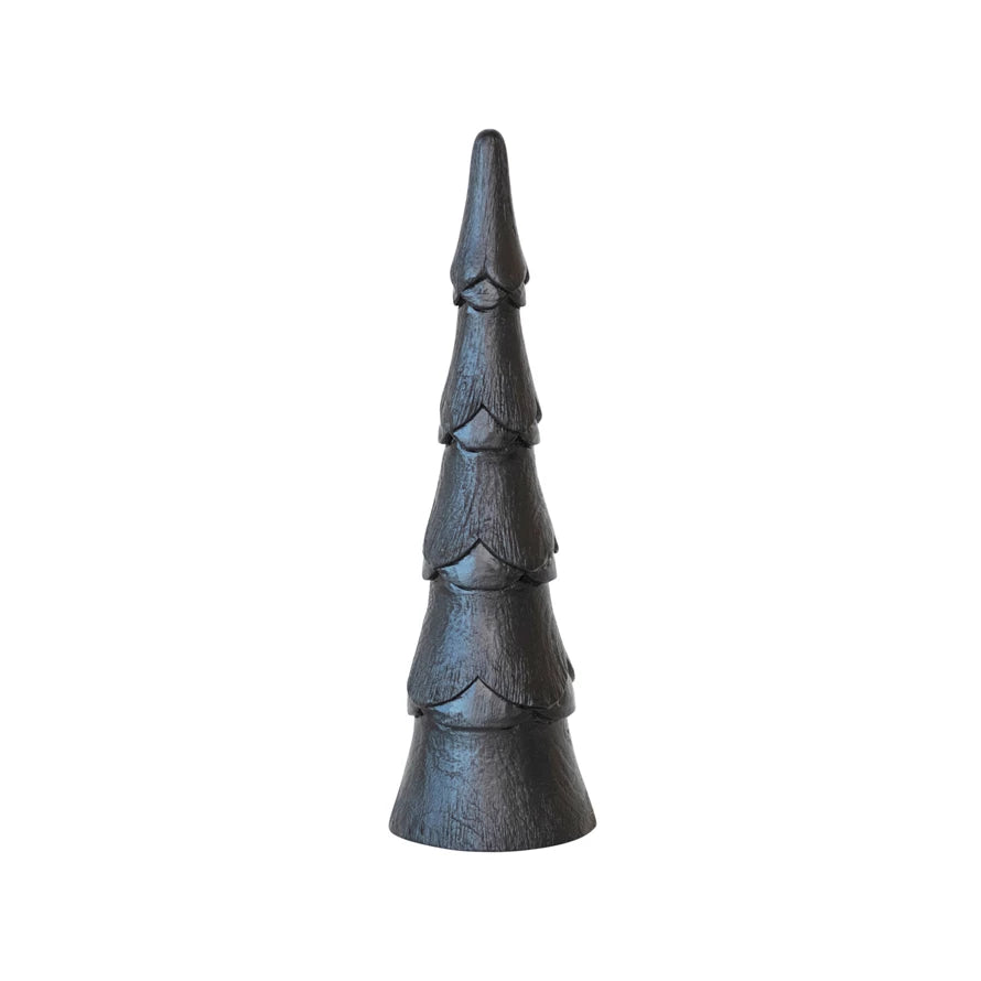 BLACK WOOD CHRISTMAS TREE