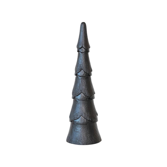 BLACK WOOD CHRISTMAS TREE