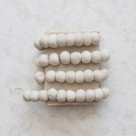 Wool Felt Ball Garland