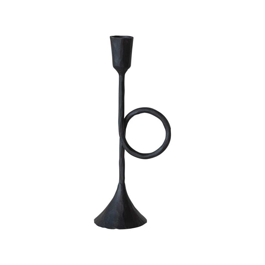 9.5" Hand Forged Taper Candle Holder
