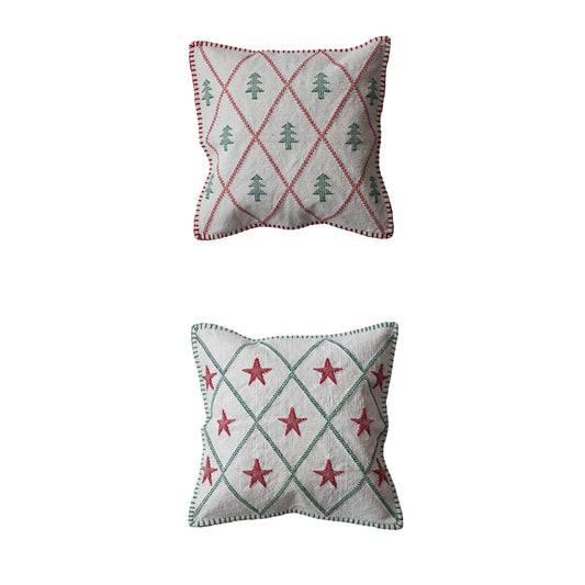 18"WOVEN TREE PILLOW