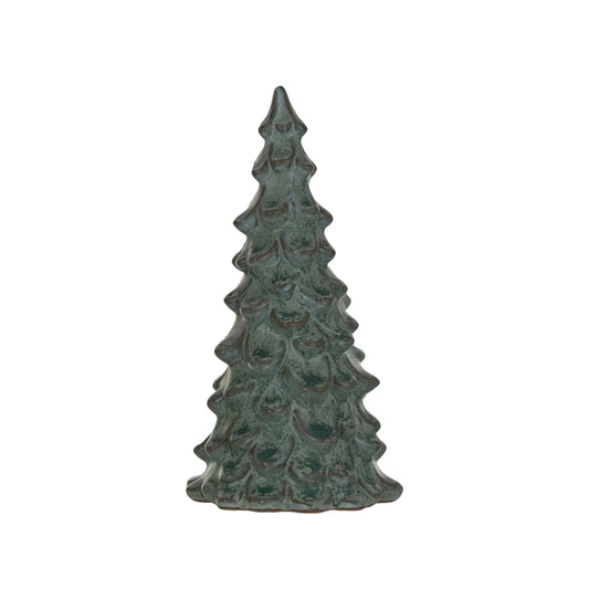 GREEN STONEWARE TREE