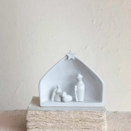 Stoneware Nativity