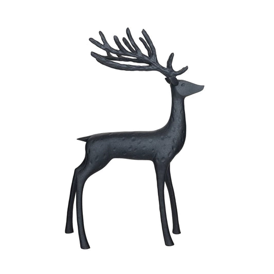 Black standing Resin Reindeer
