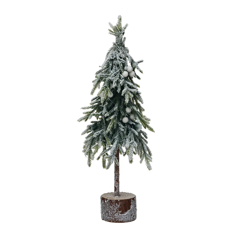 Faux Fir Tree w/ Wood base