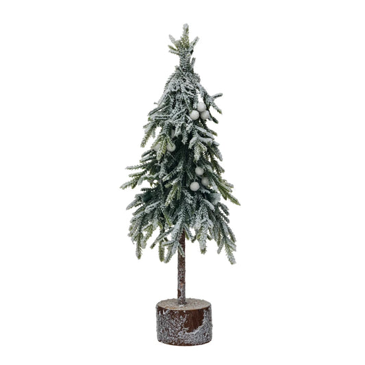 Faux Fir Tree w/ Wood base