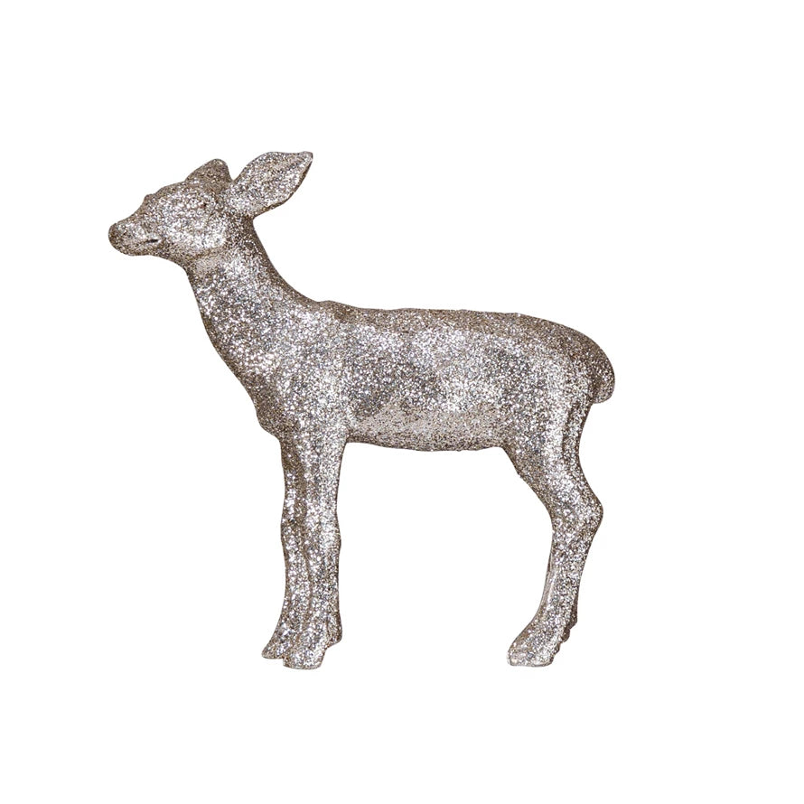 SILVER DEER W/GLITTER